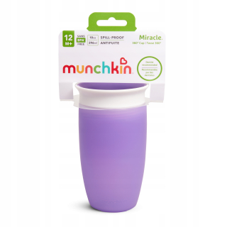 Munchkin Miracle 360 fľaša fialová 296 ml
